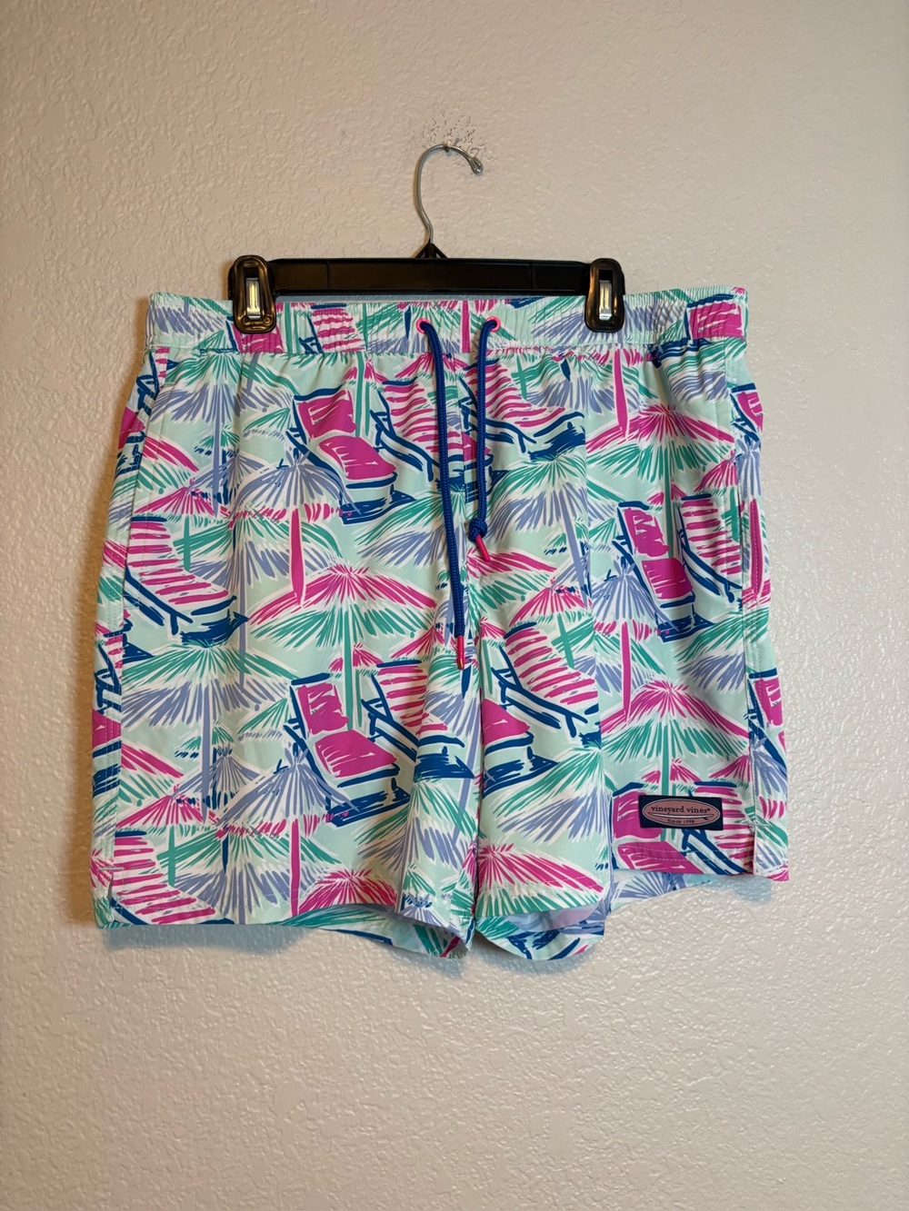 Vineyard Vines Chappy Swim Trunks Shorts Beach Pool Lined Size L Multicolored